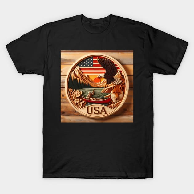 Outdoor America . T-Shirt by Canadaman99